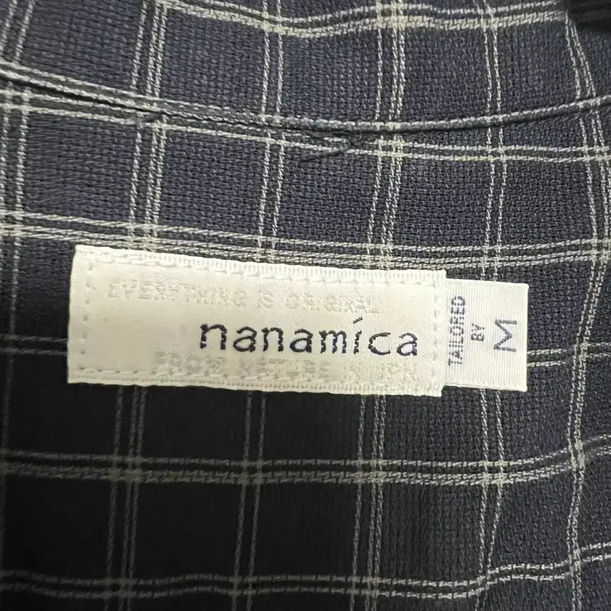 [SOLD OUT] [M] 나나미카 오픈카라 파나마 플레이드 셔츠