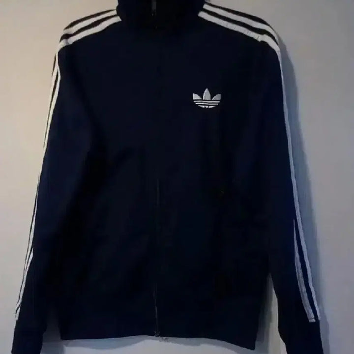 [BUNJANG] Adidas Firebird Navy/White Track Top Jersey Zip-Up (L) / 아디다스 파이어버드 네이비 남흰 트랙탑 저지 져지집업 100/L