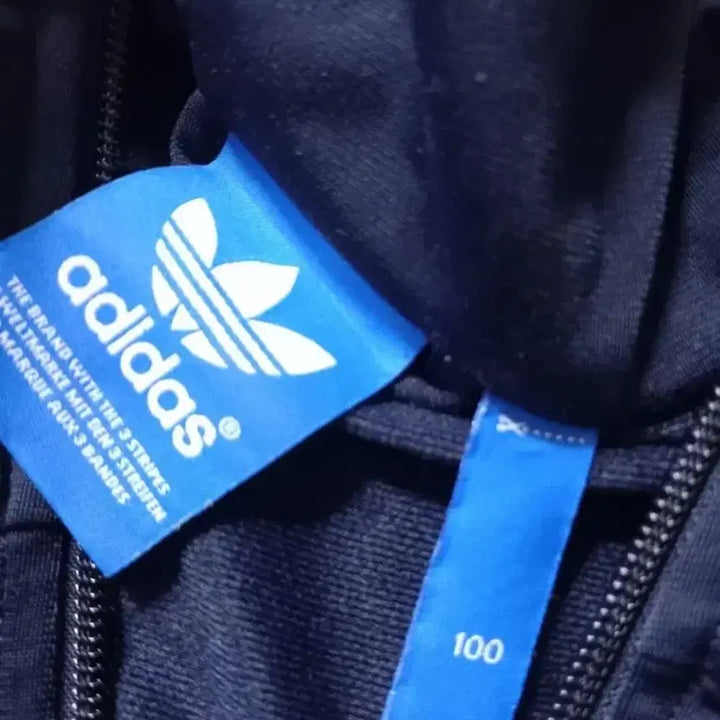 [BUNJANG] Adidas Firebird Navy/White Track Top Jersey Zip-Up (L) / 아디다스 파이어버드 네이비 남흰 트랙탑 저지 져지집업 100/L