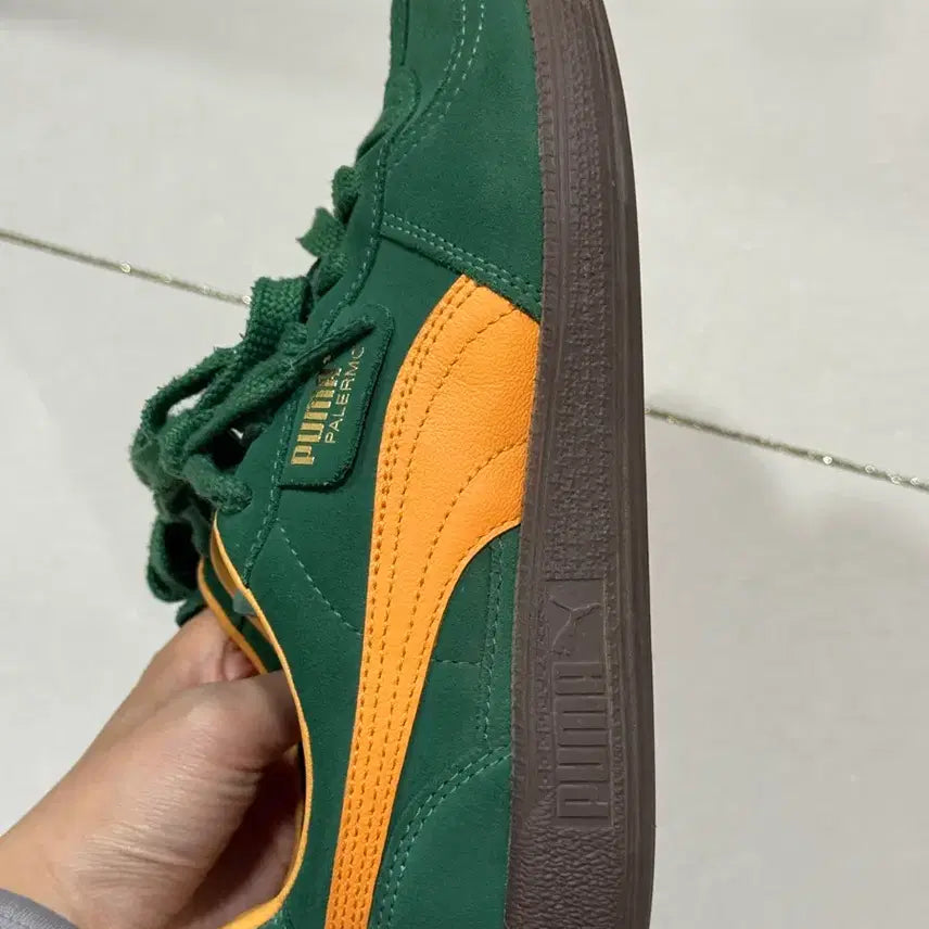 [BUNJANG] Puma Palermo Green Suede Sneakers / 푸마 팔레르모 그린 240