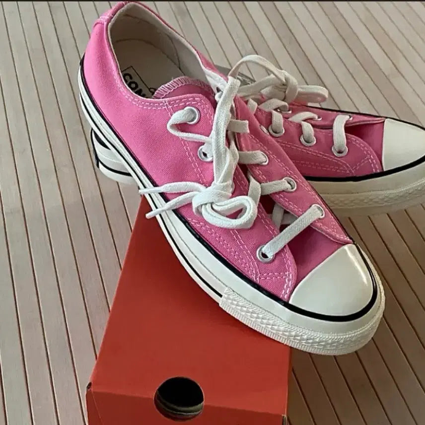 [BUNJANG] Converse Chuck 70 Low Pink Sneakers / 새상품 컨버스 70 척테일러 로우 핑크 230