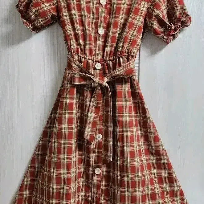 [BUNJANG] Bru and Judy Checkered Long Dress / 부루앤쥬디 원피스