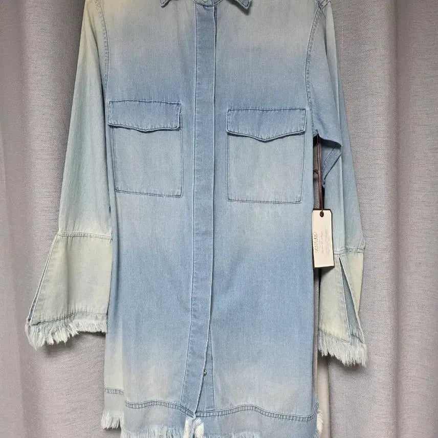 [BUNJANG] GM Studio Denim Long Shirt Dress / GM스튜디오 데님 롱 셔츠원피스