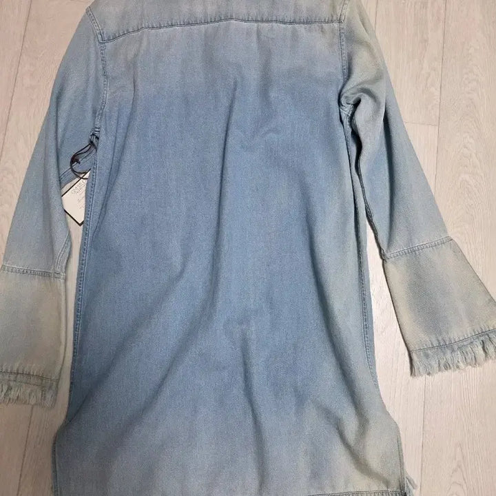 [BUNJANG] GM Studio Denim Long Shirt Dress / GM스튜디오 데님 롱 셔츠원피스