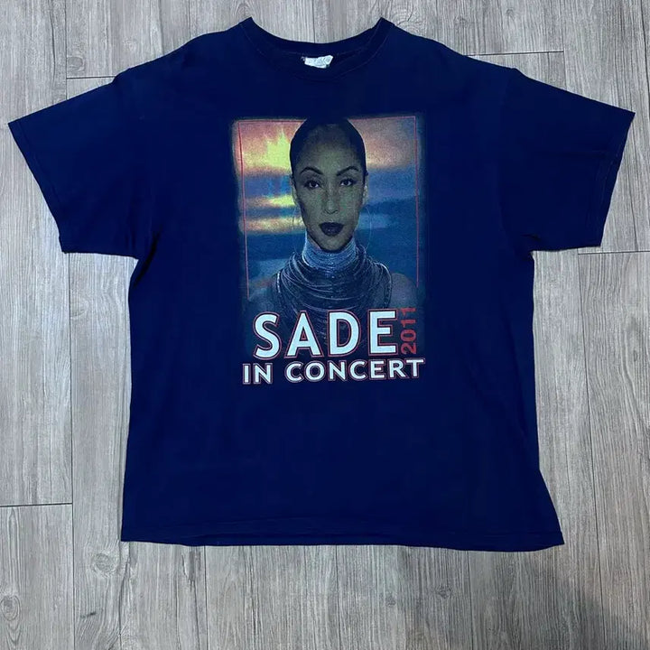 [BUNJANG] Shadey 2011 Concert T-Shirt Navy Vintage / 빈티지 샤데이 2011 콘서트 티셔츠 네이비