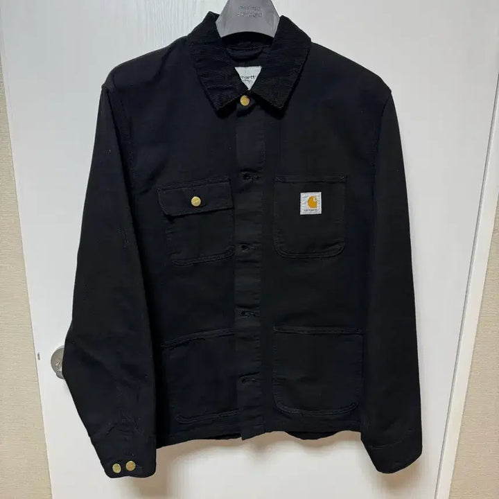[BUNJANG] Carhartt WIP Dearborn Canvas Michigan Chore Coat Black / 칼하트 WIP 디어본 캔버스 미시건 초어 코트 블랙 - 스프링