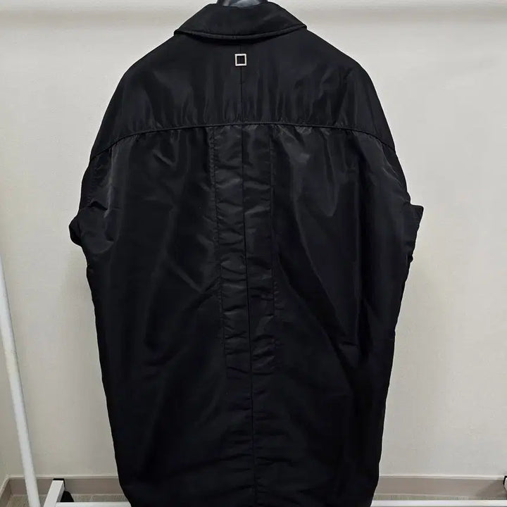 [BUNJANG] Wooyoungmi Back Logo Coat Black Size 46 / 우영미 백로고 코트 46사이즈 블랙 판매
