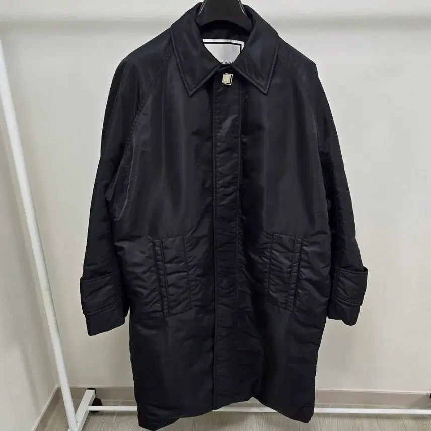 [BUNJANG] Wooyoungmi Back Logo Coat Black Size 46 / 우영미 백로고 코트 46사이즈 블랙 판매