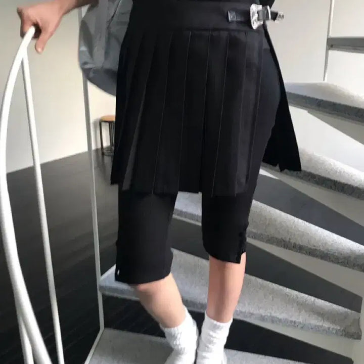 [BUNJANG] WeAreHarmony Pleated Wrap Skirt Layered Skirt / (새상품)위아 하모니 플리츠 랩 스커트 레이어드 스커트