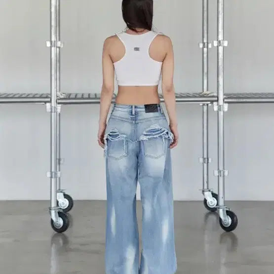 [BUNJANG] Musinsa No Extra Touch Layered Denim M Jeans / 무신사 < 노 엑스트라 터치 > 레이어드데님 M