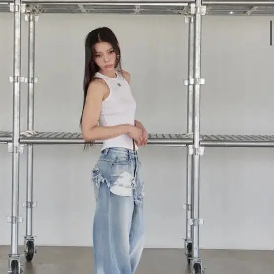 [BUNJANG] Musinsa No Extra Touch Layered Denim M Jeans / 무신사 < 노 엑스트라 터치 > 레이어드데님 M