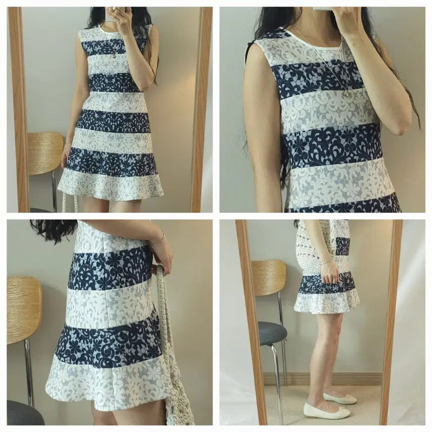 [BUNJANG] Sisley Ethnic Pattern Sleeveless Dress / (42)시슬리 여성 민소매 원피스 에스닉 W3082