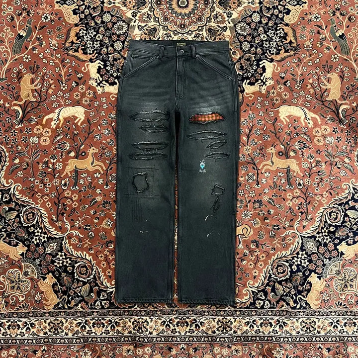 [SOLD OUT] [XL] 블랙아웃 05 데미지 데님