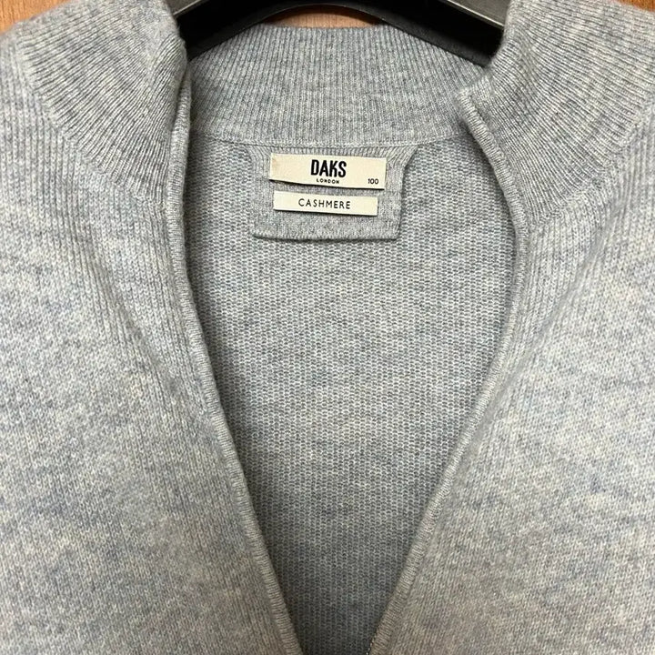 [BUNJANG] Daks Cashmere 100% Zip-Up Cardigan / 닥스 캐시미어 100% 집업 가디건 100