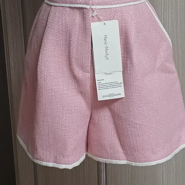 [BUNJANG] Mari Market Pink Tweed Shorts / 마리마켓 핑크 트위드 반바지