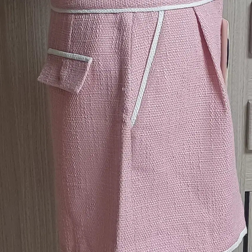 [BUNJANG] Mari Market Pink Tweed Shorts / 마리마켓 핑크 트위드 반바지
