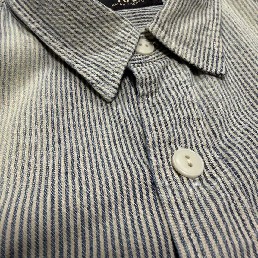 [BUNJANG] RRL Hickory Stripe Shirt / 더블알엘 RRL 히코리 스트라이프 셔츠