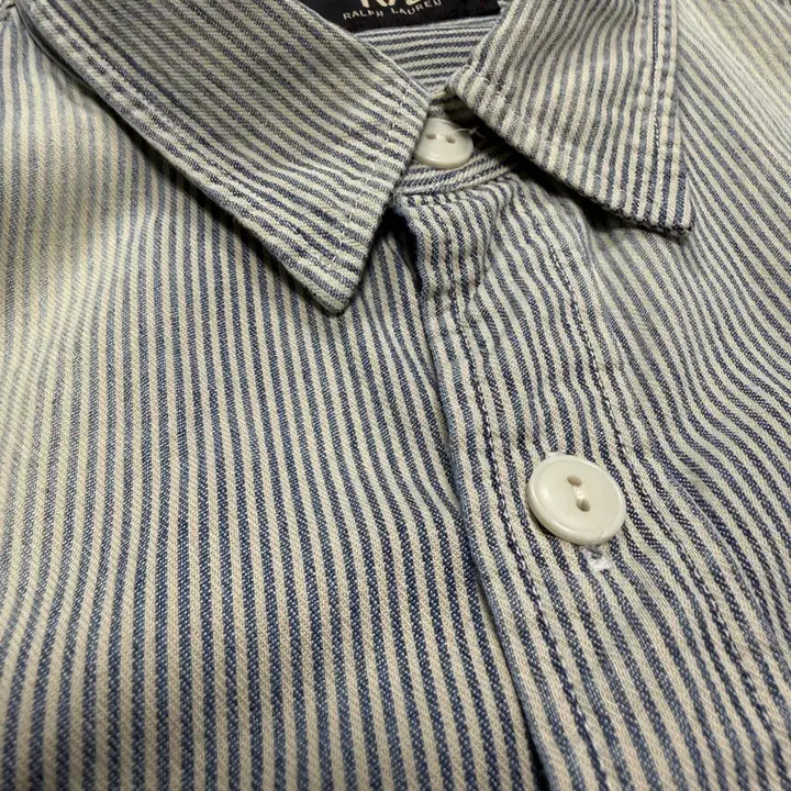 [BUNJANG] RRL Hickory Stripe Shirt / 더블알엘 RRL 히코리 스트라이프 셔츠