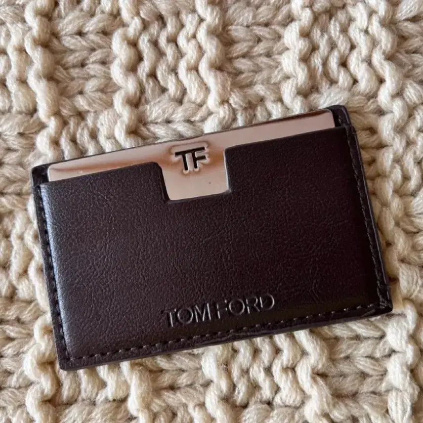 [SOLD OUT] 정품)톰포드 TF 카드지갑 브라운