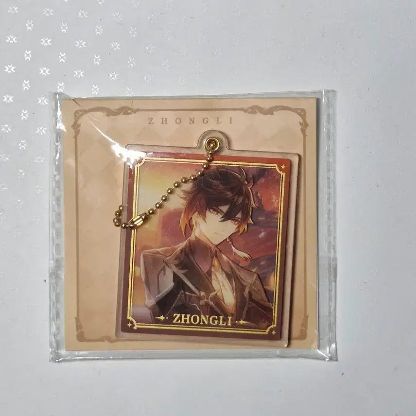 [BUNJANG] Genshin Impact Zhongli Acrylic Keychain / 원신 종려 아크릴 키링