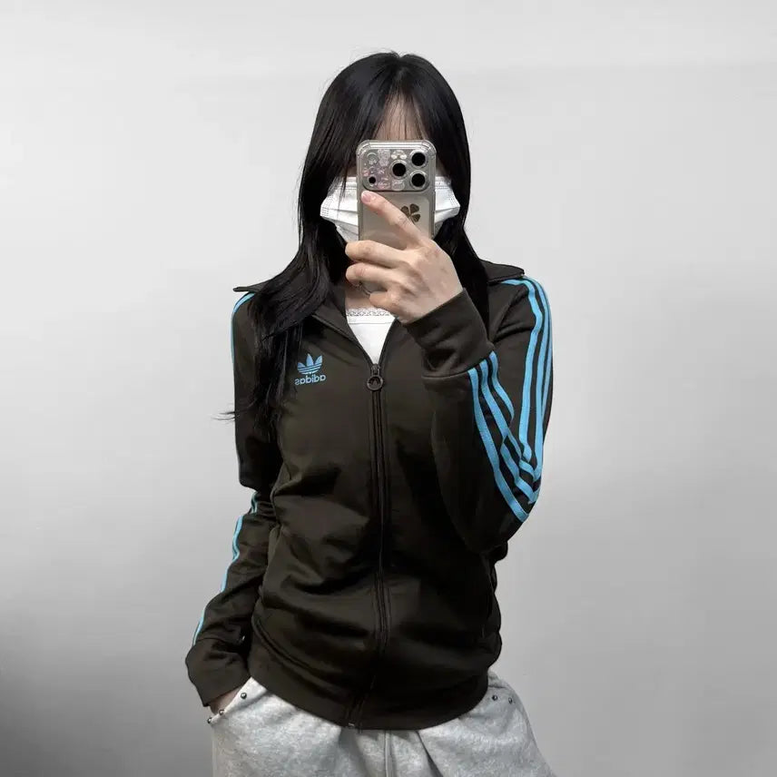[BUNJANG] Adidas Europa Track Top Mint Choco Jersey / 아디다스 유로파 트랙탑 져지 민트초코