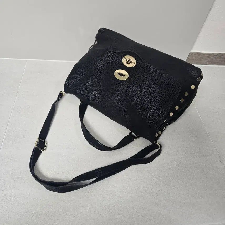 [BUNJANG] Zanellato Black Leather Tote Bag Shoulder Bag / 자넬라토 가죽좋은 블랙  토트백 숄더백