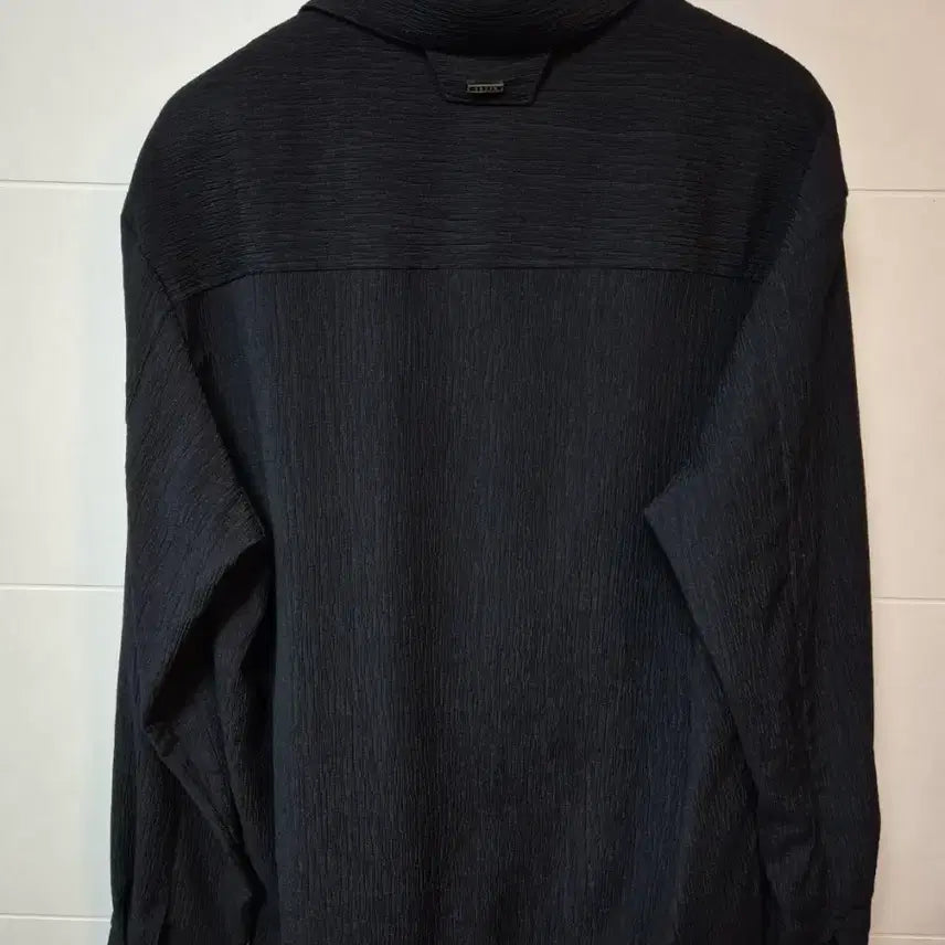 [BUNJANG] Solid Homme Seersucker Pleated Tunic Shirt / (46) 솔리드옴므 시어서커 플리츠 튜닉셔츠