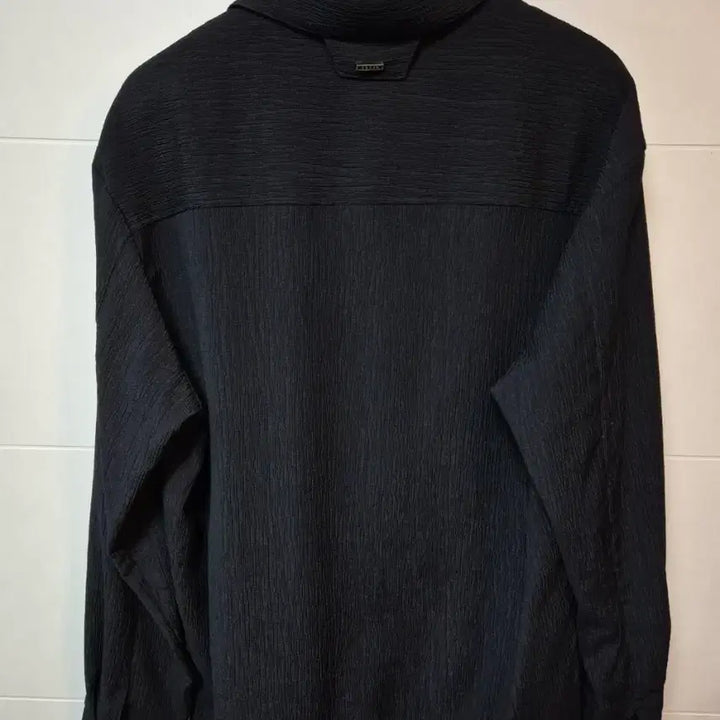 [BUNJANG] Solid Homme Seersucker Pleated Tunic Shirt / (46) 솔리드옴므 시어서커 플리츠 튜닉셔츠