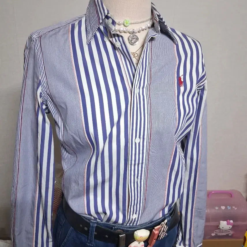 [BUNJANG] Polo Ralph Lauren Striped Shirt / 폴로 스포츠 셔츠X 랄프로렌 공식수입원 스트라이프 셔츠 [택있는/새상품]