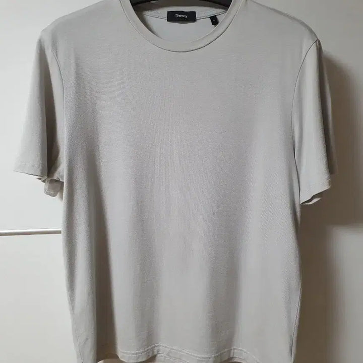 [BUNJANG] Theory Silk Cotton Short Sleeve T-shirt Light Grey / (S) 띠어리 실크코튼 반팔티셔츠 라이트그레이