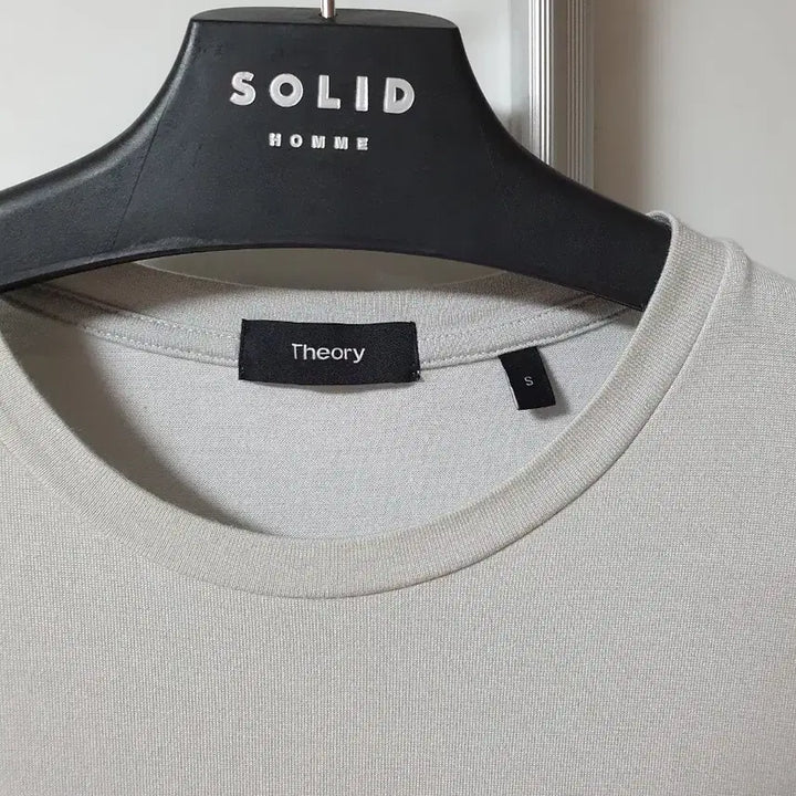[BUNJANG] Theory Silk Cotton Short Sleeve T-shirt Light Grey / (S) 띠어리 실크코튼 반팔티셔츠 라이트그레이