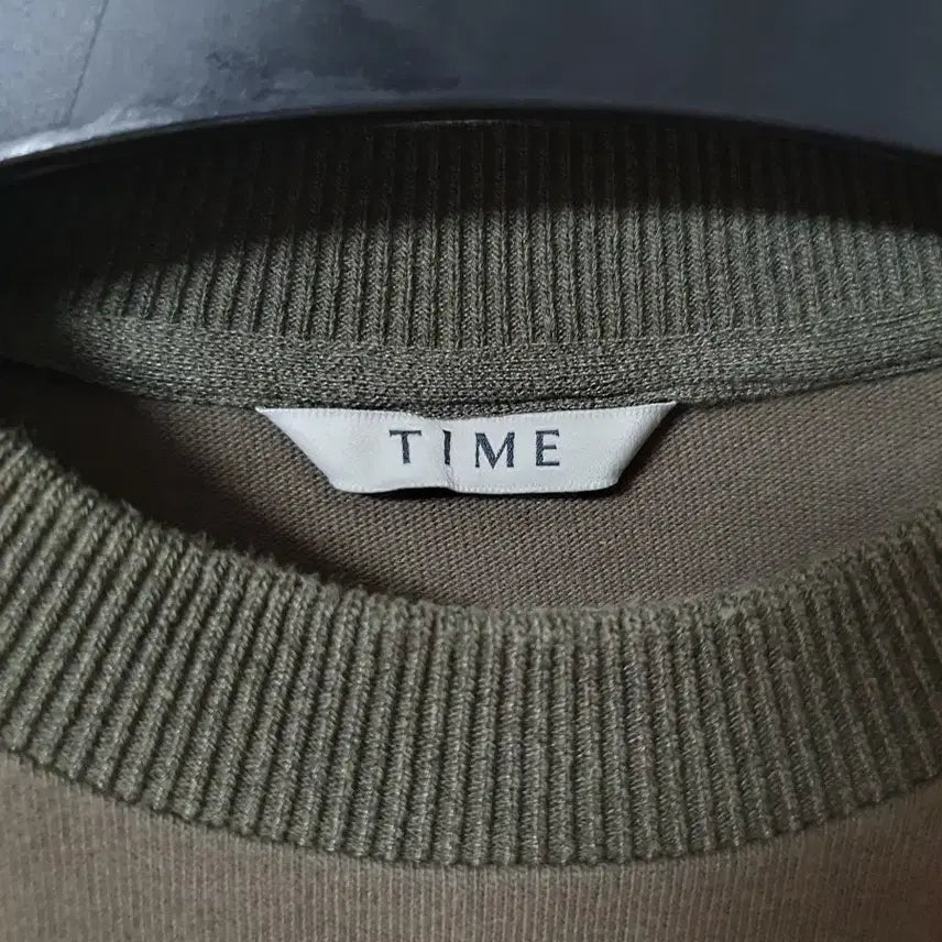 [BUNJANG] Time Homme Dark Khaki Short Sleeve T-shirt / (100) 타임옴므 다크카키 반팔티셔츠