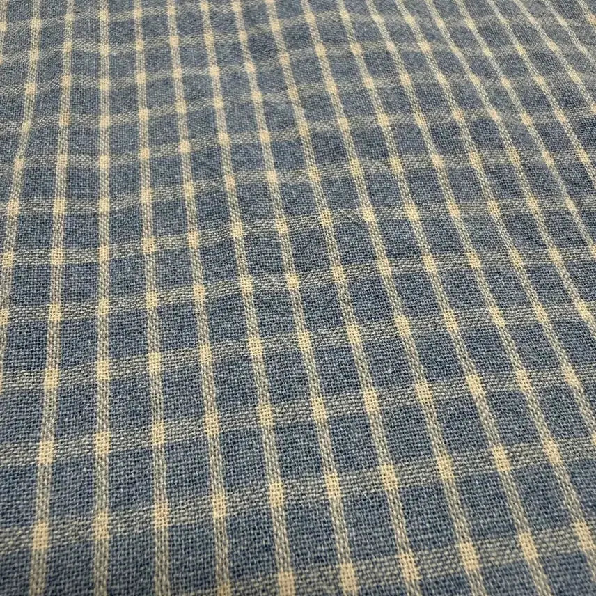[BUNJANG] RRL Indigo Blue Check Cotton Short Sleeve Shirt XL / RRL 더블알엘 인디고 블루 체크 코튼 반팔 셔츠 XL