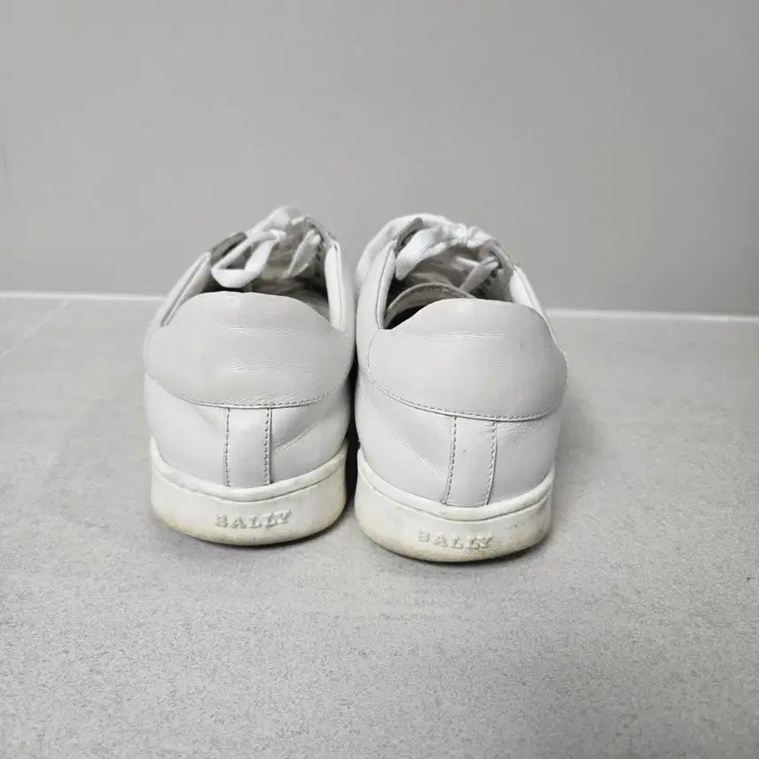 [BUNJANG] Bally White B Logo Sneakers / 발리 정품 화이트 B로고 스니커즈