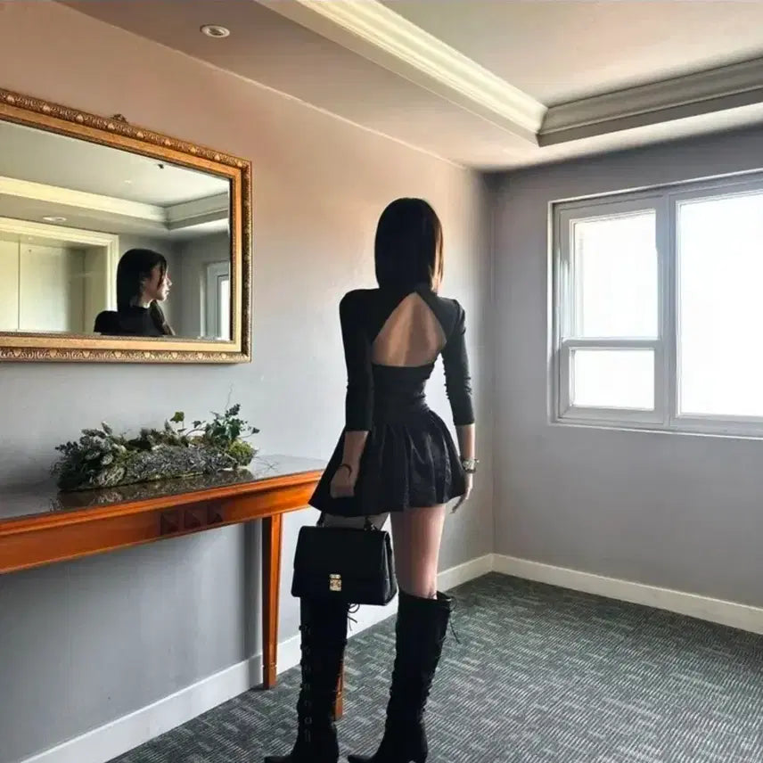 [BUNJANG] Hipnotic Black Mini Party Dress / [새상품/원가 4.8] 백트임 블랙 미니 파티 원피스 히프나틱 순느