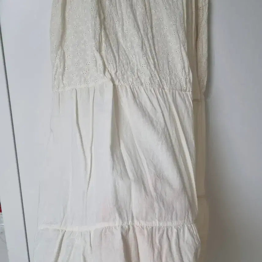 [BUNJANG] Ivory Long Sleeveless Dress / 아이보리 끈나시 롱원피스