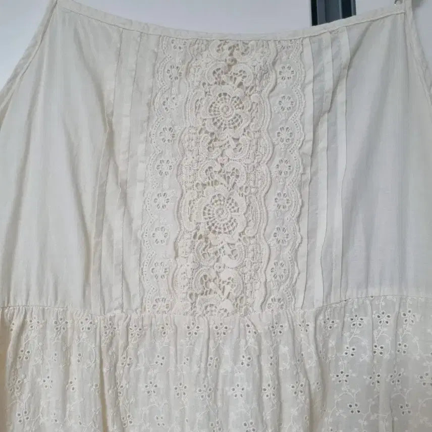 [BUNJANG] Ivory Long Sleeveless Dress / 아이보리 끈나시 롱원피스