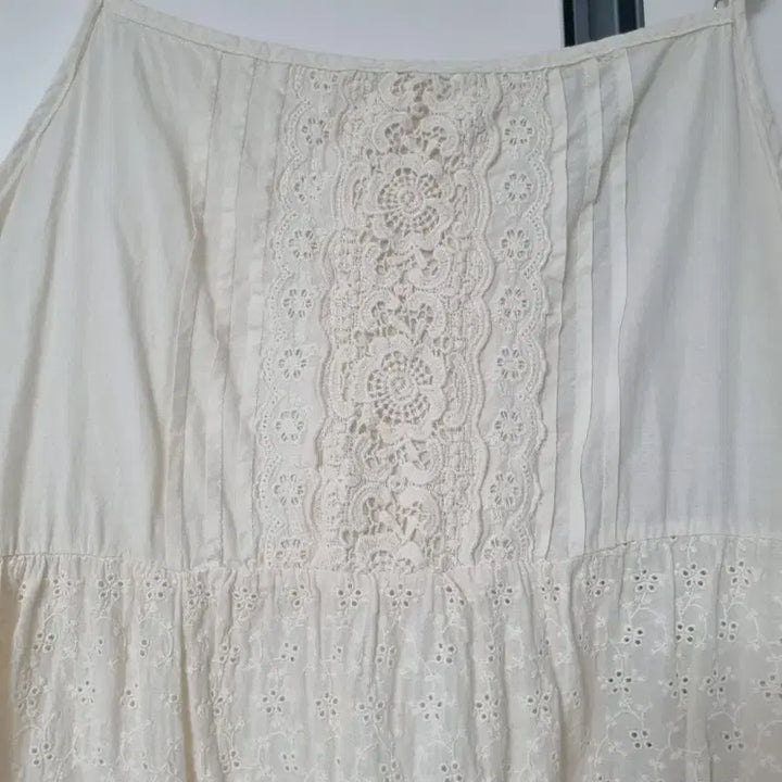 [BUNJANG] Ivory Long Sleeveless Dress / 아이보리 끈나시 롱원피스