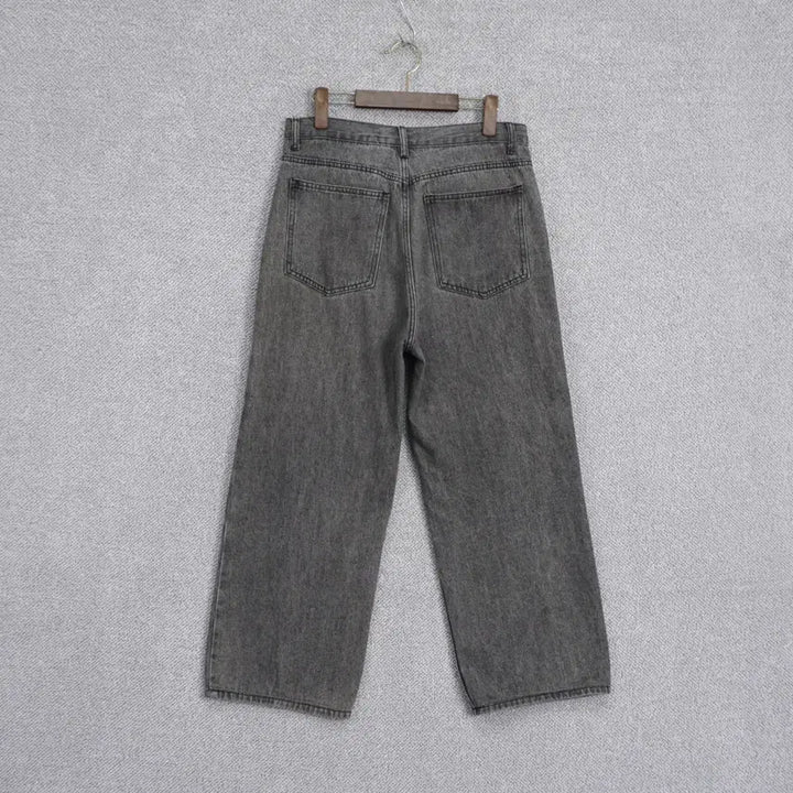 [BUNJANG] Good Life Works Gray Wide Fit Denim Pants Size 31 / 굿라이프웍스 그레이 와이드핏 데님 팬츠 31size