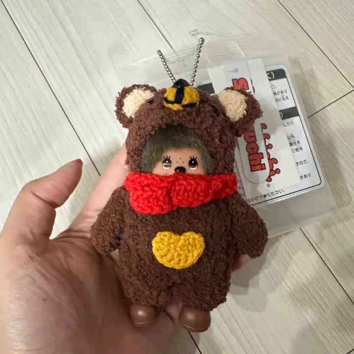 [BUNJANG] Sekiguchi Monchhichi Bear Keyring Doll / 세키구치 몬치치 곰돌이 키링 인형