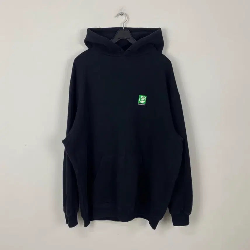 [BUNJANG] Balenciaga BB Logo Hoodie XL / 발렌시아가 그린 BB 백로고 후드티 XL <590>
