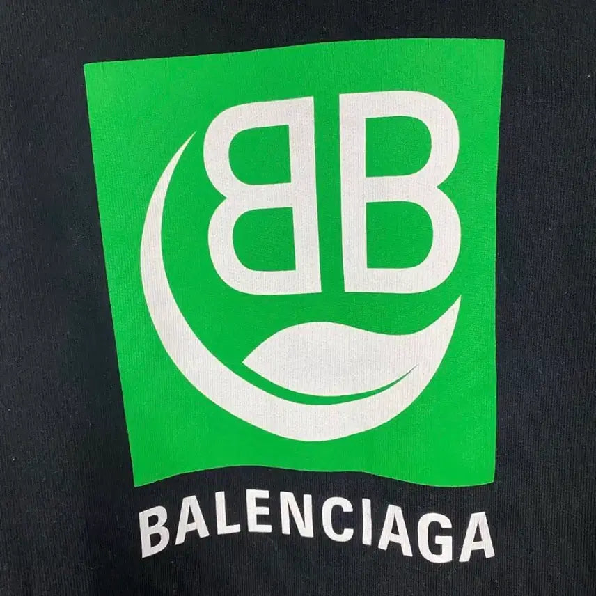 [BUNJANG] Balenciaga BB Logo Hoodie XL / 발렌시아가 그린 BB 백로고 후드티 XL <590>