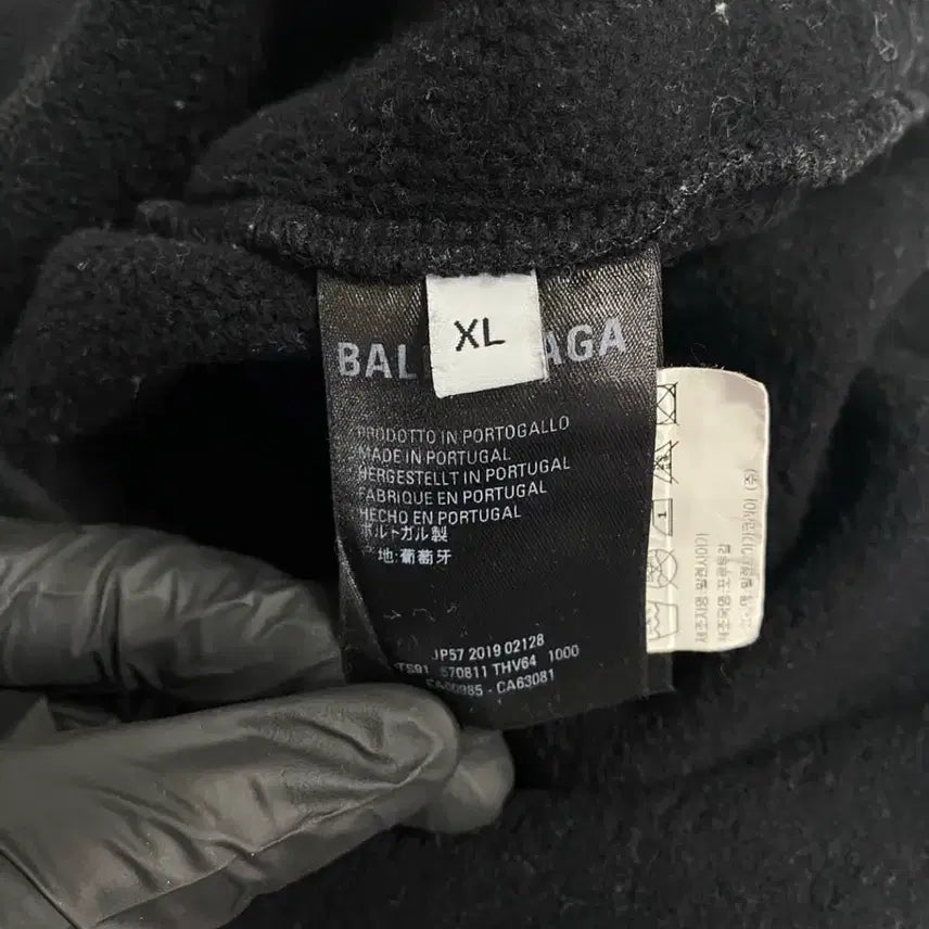 [BUNJANG] Balenciaga BB Logo Hoodie XL / 발렌시아가 그린 BB 백로고 후드티 XL <590>