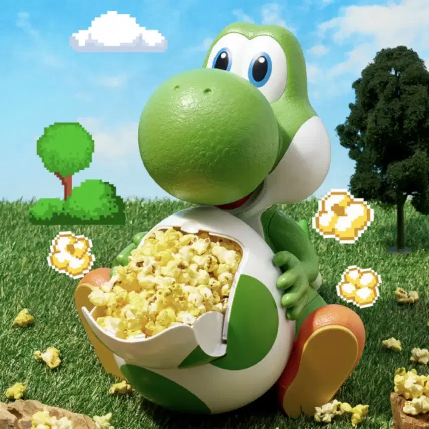 [BUNJANG] Super Mario Yoshi Popcorn Bucket Figure / 슈퍼마리오 요시 팝콘통 피규어
