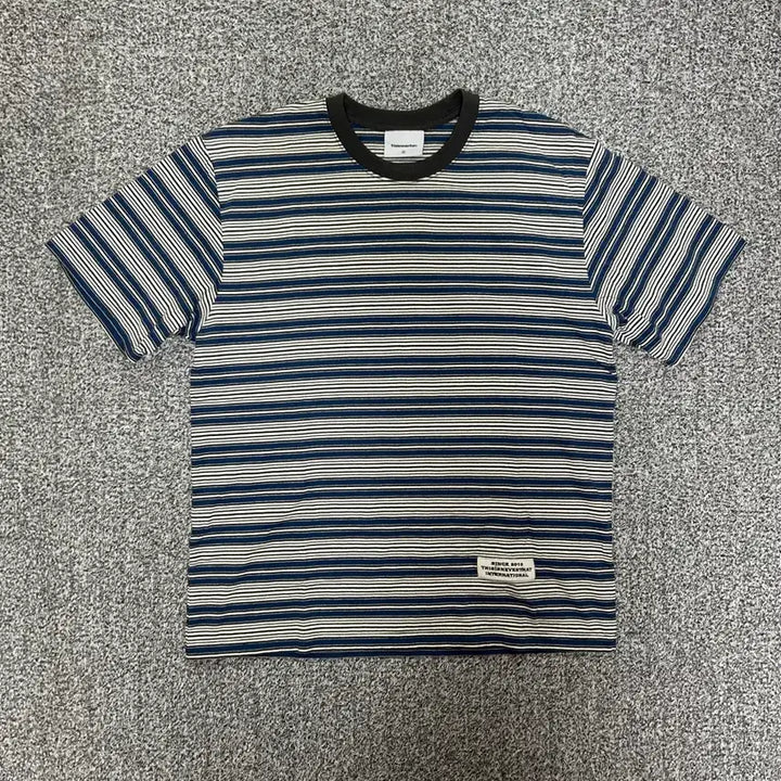 [SOLD OUT] 디스이즈네버댓 디네댓 스트라이프 반팔티 블루 Ssize
