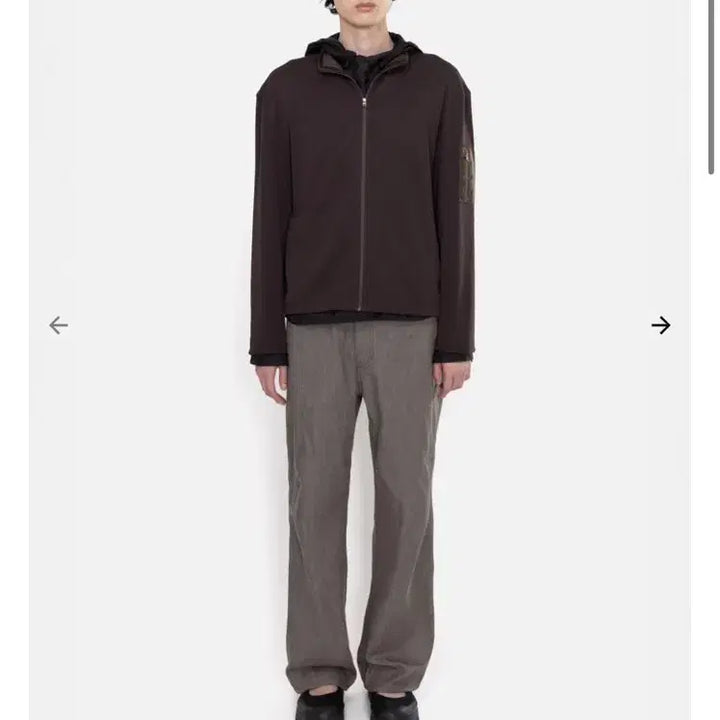 [BUNJANG] AMOMENTO 26SS Pocket Zip Up Jumper Brown / 아모멘토 26ss POCKET ZIP UP JUMPER BROWN