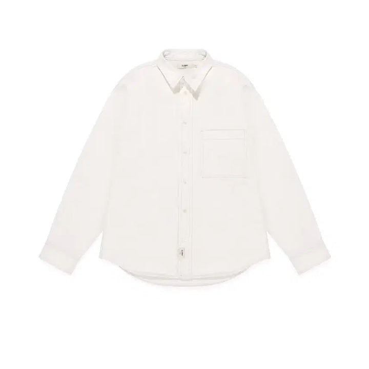 [BUNJANG] Glony Classic Twill Shirt White / 글로니 클래식 트윌 셔츠 화이트s 판매해요