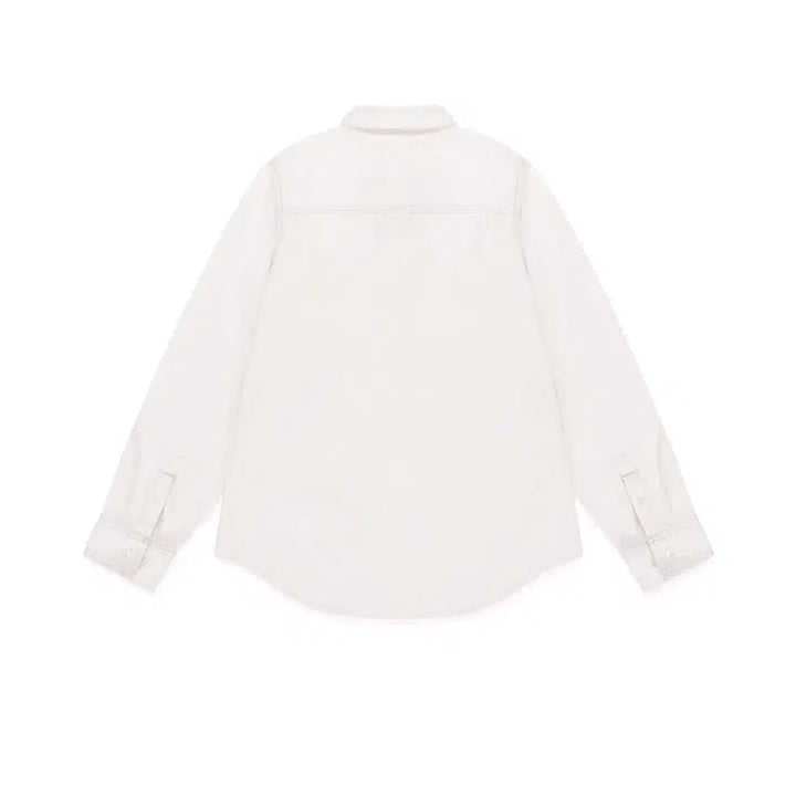 [BUNJANG] Glony Classic Twill Shirt White / 글로니 클래식 트윌 셔츠 화이트s 판매해요
