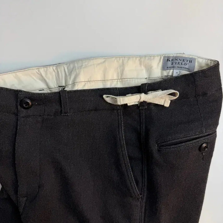[BUNJANG] Kenneth Field Ceremony Pants Charcoal Cotton Blend Size S / 케네스 필드 세레모니 팬츠