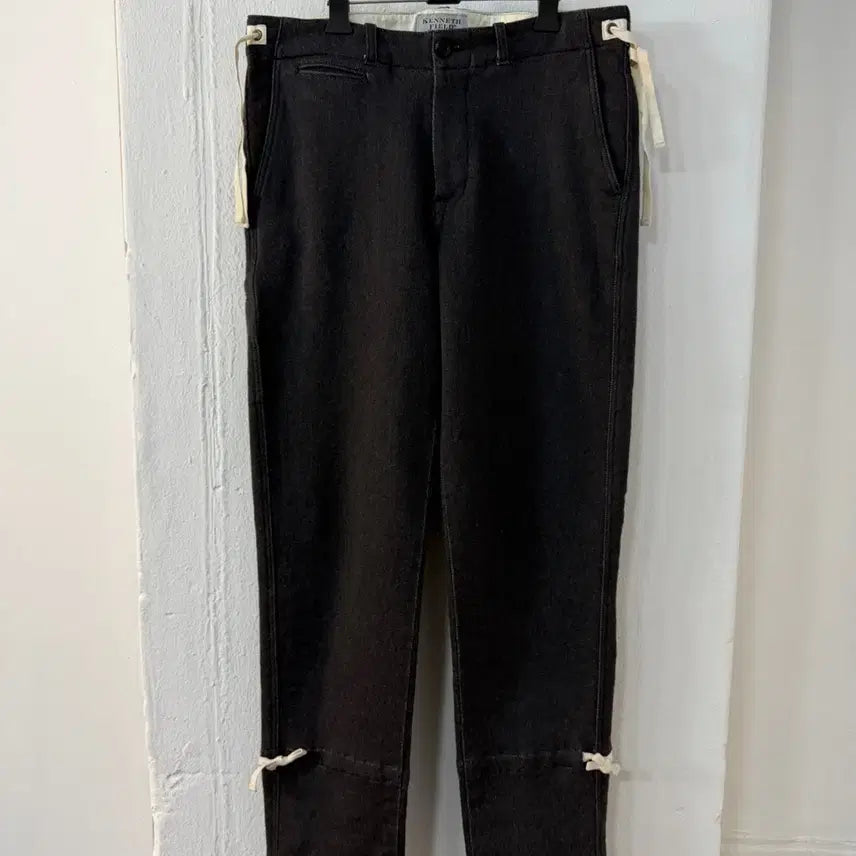 [BUNJANG] Kenneth Field Ceremony Pants Charcoal Cotton Blend Size S / 케네스 필드 세레모니 팬츠